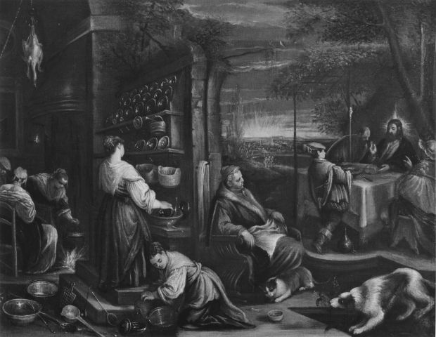 Boccardi, Cosimo — Bassano - ambito - sec. XVI/ XVII - Cena in Emmaus — insieme